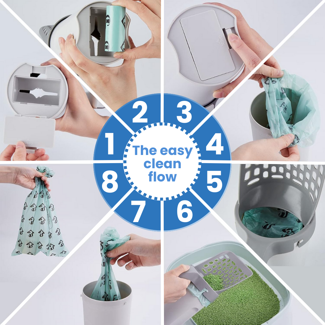 Self-Collecting Cat Litter Scoop